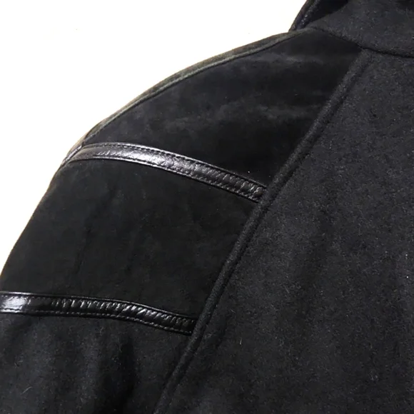 Braetan Vintage Union Made Double Breasted Cropped Jacket Suede Accents Size Med - Picture 8 of 15